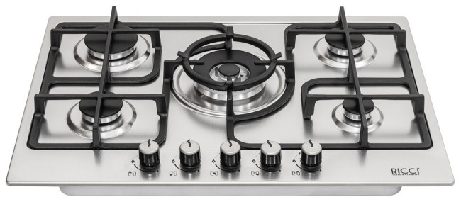 Встраиваемая газовая варочная панель Ricci RGN-ST 5003 IX