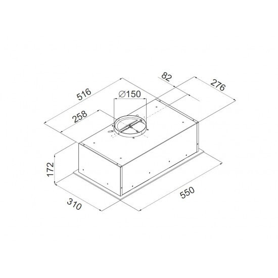 Встраиваемая вытяжка Ciarko Alfa 60 Black