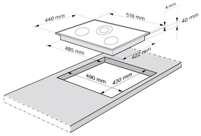 Встраиваемая электрическая варочная панель Fornelli PV 4517 Delizia