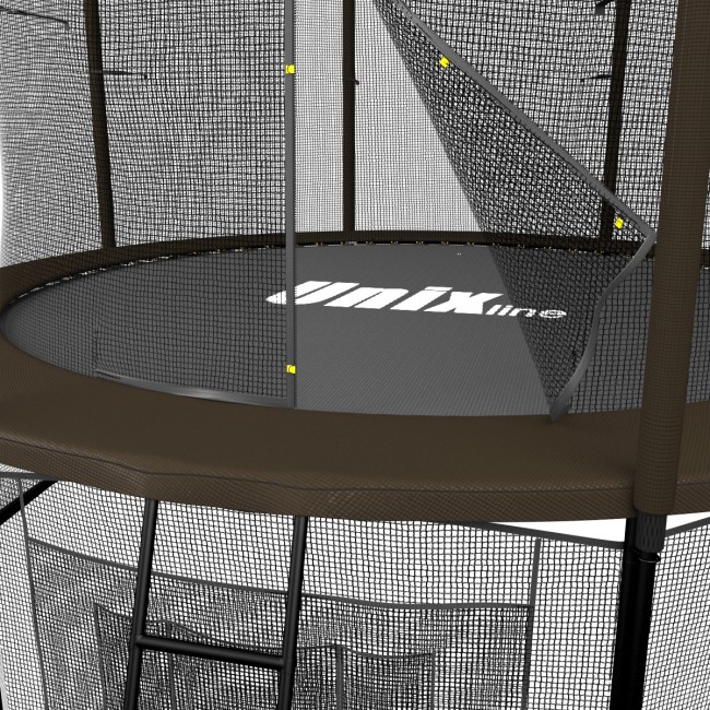 Батут Unix Line 8 ft inside black/brown