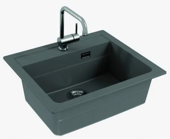 Кухонная мойка Alveus ATROX 30 CONCRETE-G81 серый (1131995)