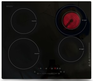 Встраиваемая комбинированная варочная панель Ginzzu HCI-478 Встраиваемая комбинированная варочная панель Ginzzu HCI-478