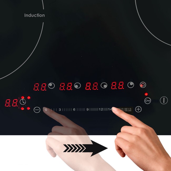 Встраиваемая комбинированная варочная панель Ginzzu HCI-478 Встраиваемая комбинированная варочная панель Ginzzu HCI-478