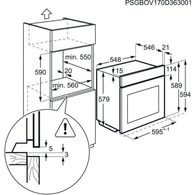 Встраиваемый электрический духовой шкаф Electrolux OPEB 2320 V