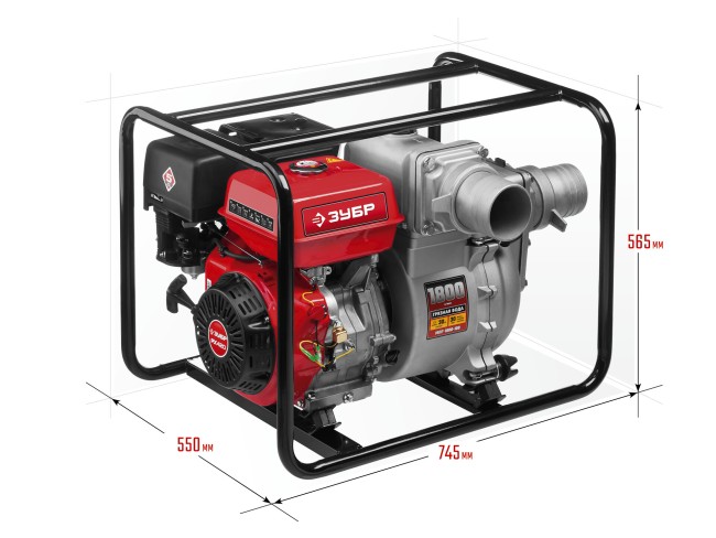 Мотопомпа Зубр МПГ-1800-100 Мотопомпа Зубр МПГ-1800-100