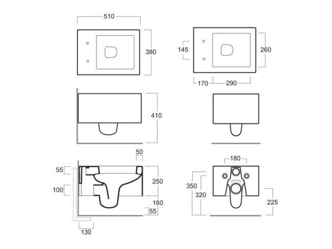 Унитаз подвесной Simas FROZEN (FZ18bia) белый