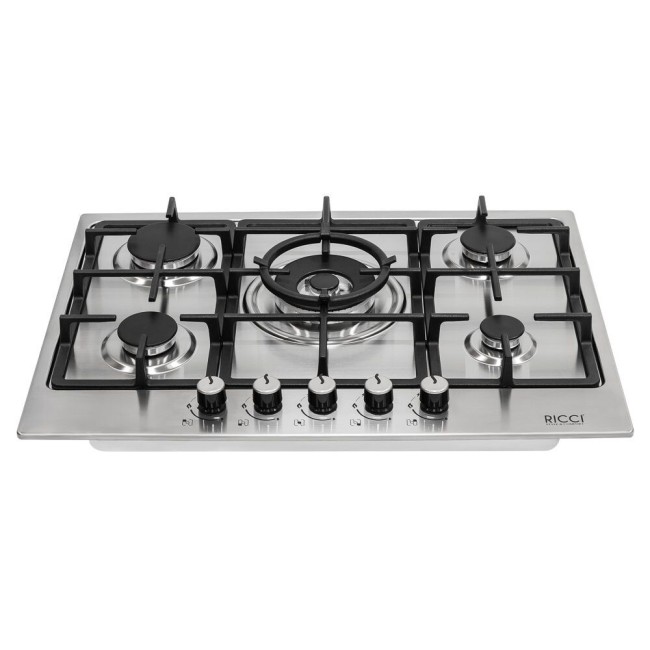 Встраиваемая газовая варочная панель Ricci RGN-EL5008IX