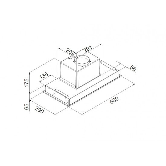 Встраиваемая вытяжка Ciarko Cub 60 Inox