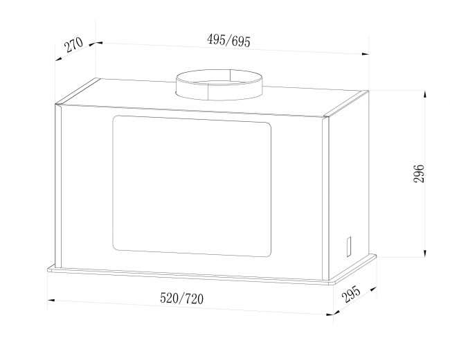 Встраиваемая вытяжка Lex GS Bloc G 600 white