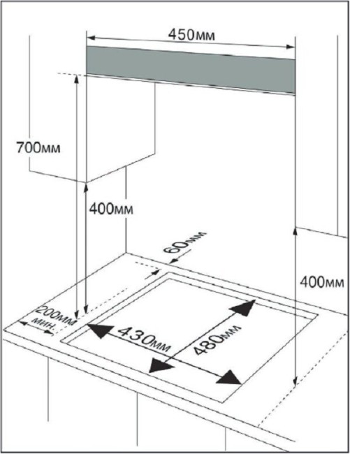 Встраиваемая газовая варочная поверхность Avex HM 4534 RY