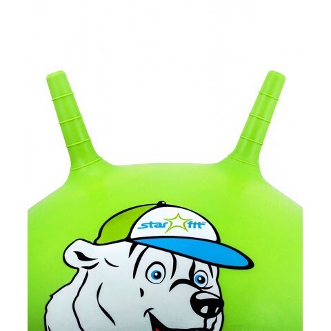 Мяч прыгун Starfit GB-403 Рожки зеленый