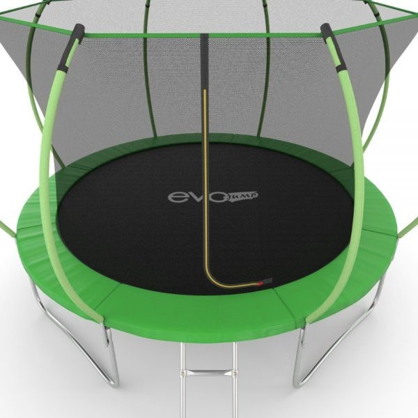 Батут Evo Jump Internal 12ft Green с внутренней сеткой и лестницей