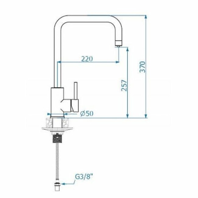 Смеситель для кухни Alveus Dual G11 Arctic белый (1139810) Смеситель для кухни Alveus Dual G11 Arctic белый (1139810)