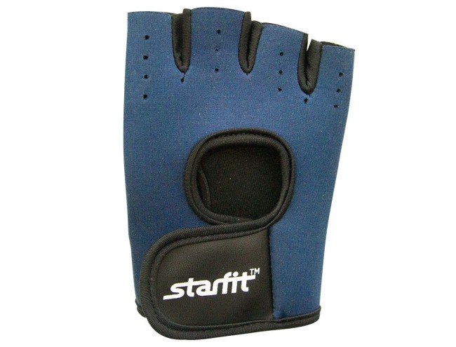 Перчатки для фитнеса Starfit SU-107 синий/черный L Перчатки для фитнеса Starfit SU-107 синий/черный L
