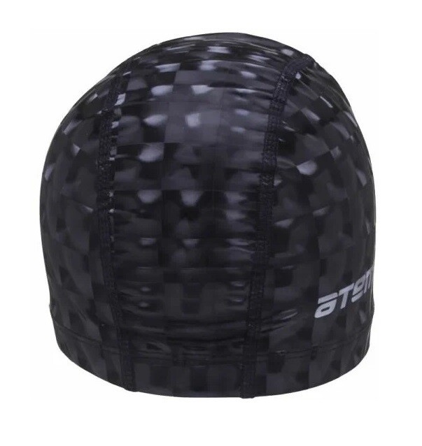 Шапочка для плавания Atemi PU200 черный 3D Шапочка для плавания Atemi PU200 черный 3D