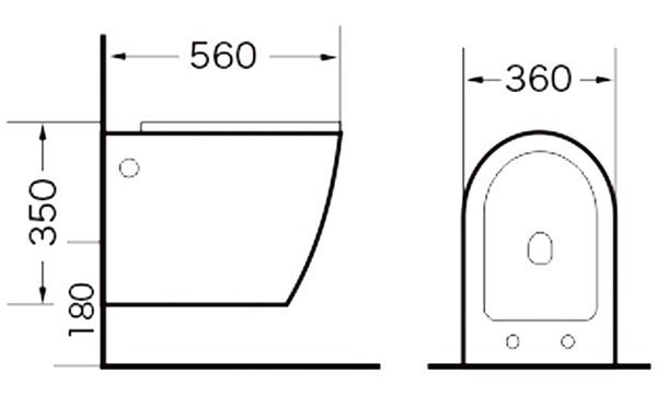 Унитаз подвесной Grossman GR-4411 черный