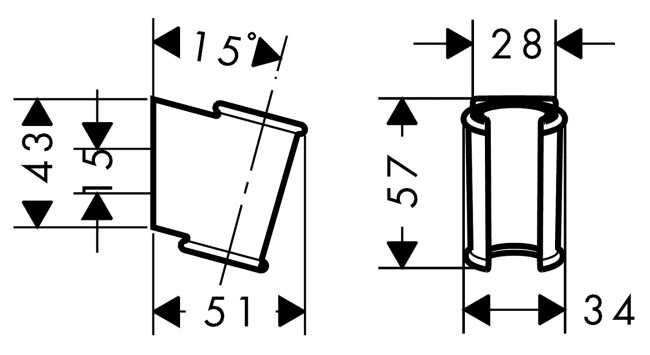 Держатель для душа Hansgrohe Classic 28324000