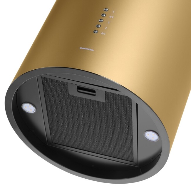 Островная вытяжка Maunfeld Lee Isla 39 золотой