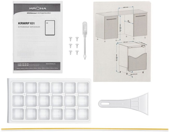 Встравиваемая морозильная камера Kronasteel Kander KRMRF101