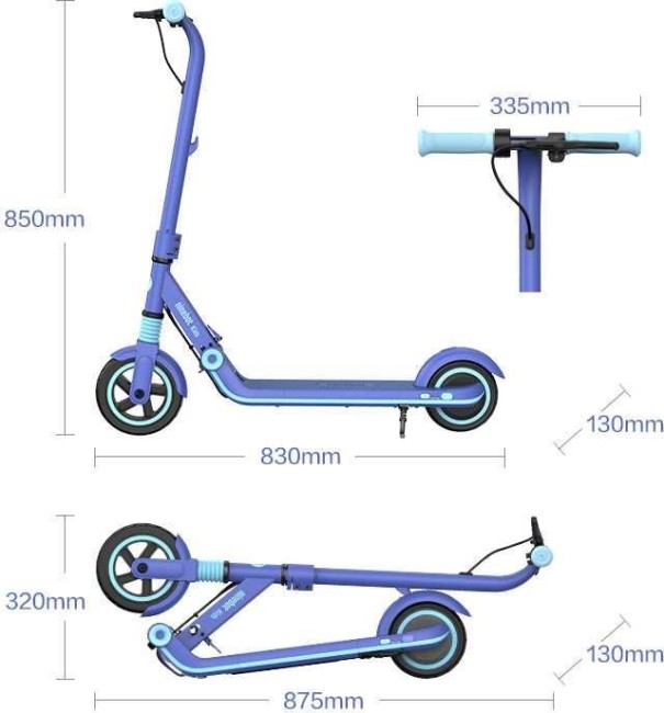 Электросамокат Ninebot eKickScooter Zing E8 голубой Электросамокат Ninebot eKickScooter Zing E8 голубой