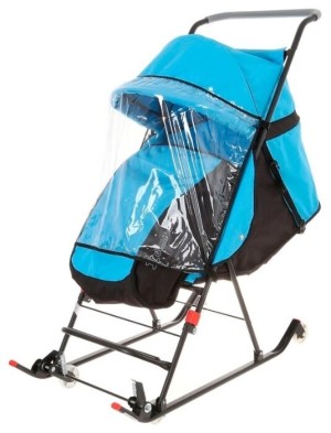 Санки-коляска Дэми 7053 голубой