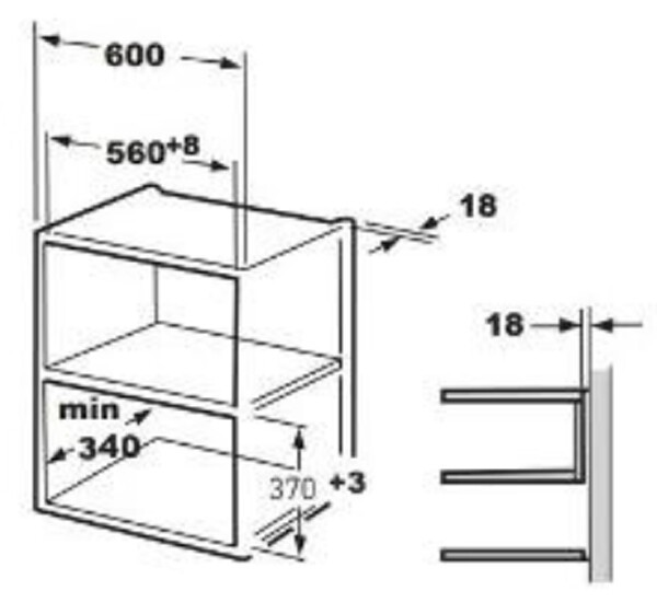 Встраиваемая микроволновая печь Oasis MW-RMW