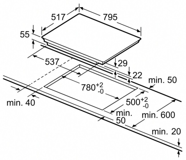 Встраиваемая индукционная варочная панель Neff T48BT00N0 Встраиваемая индукционная варочная панель Neff T48BT00N0