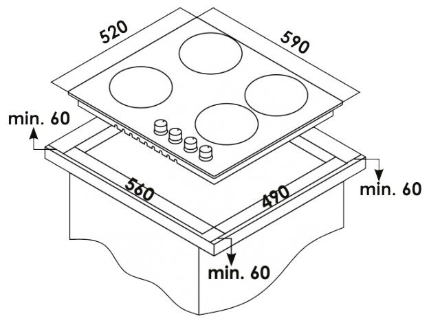 Встраиваемая электрическая варочная панель Schaub Lorenz SLK MY6TC0