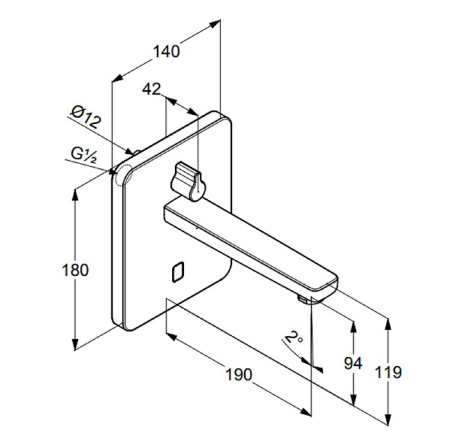 Электронный смеситель для раковины Kludi ZENTA (3850005) Электронный смеситель для раковины Kludi ZENTA (3850005)