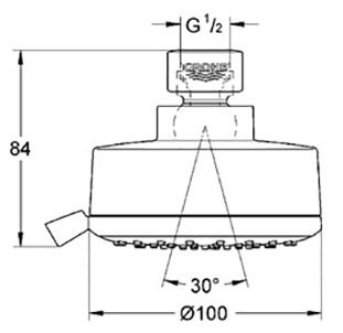 Верхний душ Grohe Tempesta Cosmopolitan 27591000 Верхний душ Grohe Tempesta Cosmopolitan 27591000