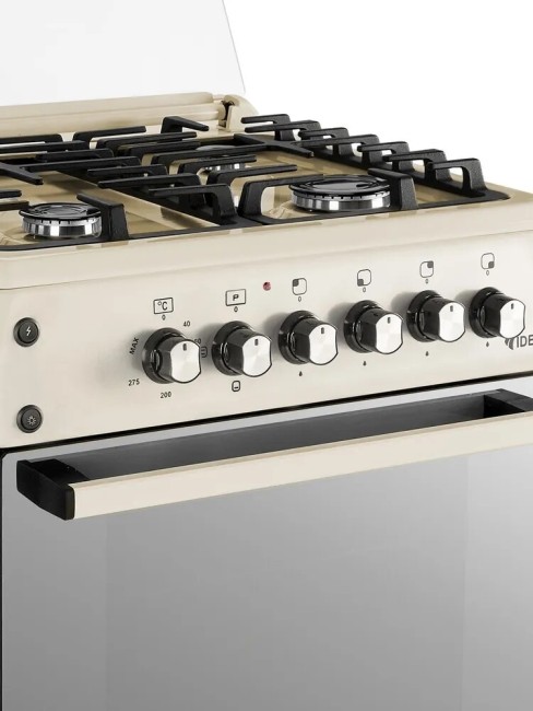Газовая плита Ideal L155 ГК молочный