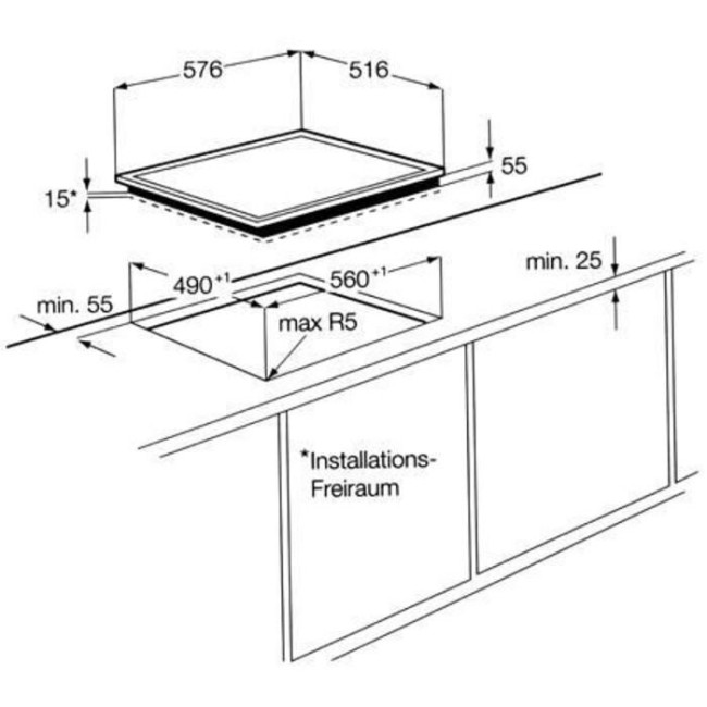 Встраиваемая индукционная варочная панель Aeg HK 634200 XB Встраиваемая индукционная варочная панель Aeg HK 634200 XB