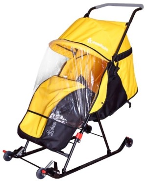 Санки-коляска Дэми 7046 желтый