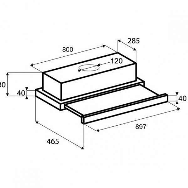 Встраиваемая вытяжка Zigmund & Shtain K 002.91 B Встраиваемая вытяжка Zigmund & Shtain K 002.91 B