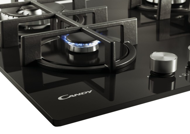 Встраиваемая газовая варочная панель Candy CVG6BR4WPB Встраиваемая газовая варочная панель Candy CVG6BR4WPB