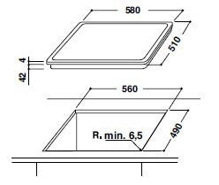Встраиваемая электрическая варочная панель Indesit RI 260 C