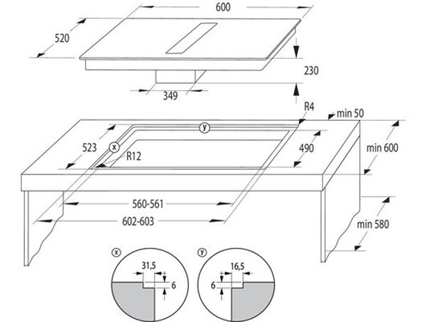Встраиваемая газовая варочная панель Gorenje GTW 641 AKB Встраиваемая газовая варочная панель Gorenje GTW 641 AKB