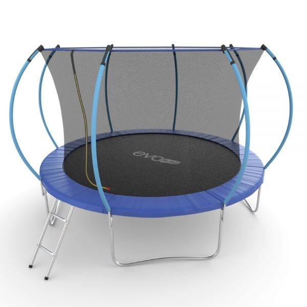 Батут Evo Jump Internal 12ft Blue с внутренней сеткой и лестницей Батут Evo Jump Internal 12ft Blue с внутренней сеткой и лестницей