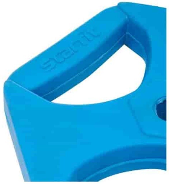 Диск обрезиненный Starfit BB-205 5 кг d=26 мм, синий с хватами