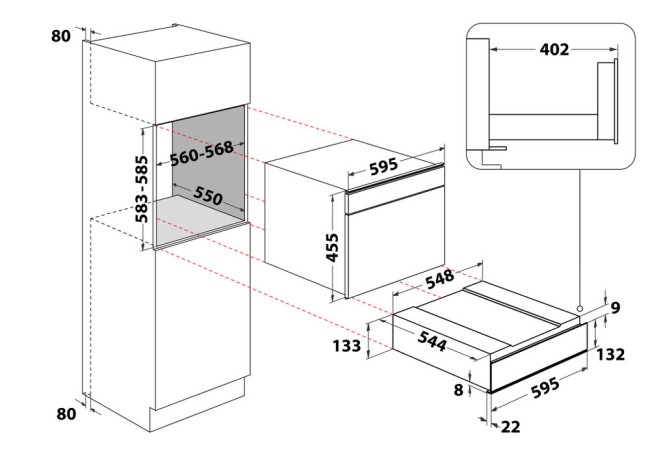 Встраиваемый шкаф для подогрева посуды Whirlpool WD 142/IXL Встраиваемый шкаф для подогрева посуды Whirlpool WD 142/IXL