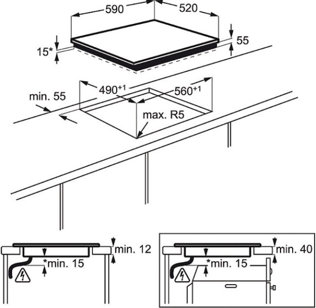Встраиваемая индукционная варочная панель Electrolux EHD 60020 X