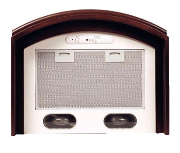 Каминная вытяжка Elikor Ротонда 60П-650-П3Л золотой антик/ дуб кор