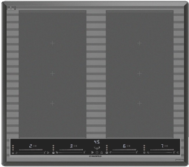 Встраиваемая индукционная варочная панель Maunfeld CVI594SF2MDGR Lux