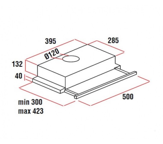 Встраиваемая вытяжка Schaub Lorenz SLD TE5500 Встраиваемая вытяжка Schaub Lorenz SLD TE5500
