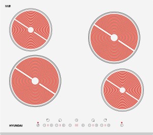 Встраиваемая электрическая варочная панель Hyundai HHE 6450 WG Встраиваемая электрическая варочная панель Hyundai HHE 6450 WG