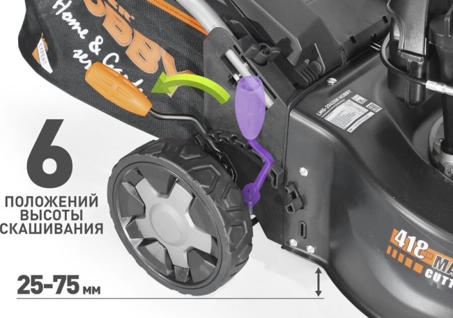 Газонокосилка роторная Carver LMG-2042HM HOBBY (01.024.00020)