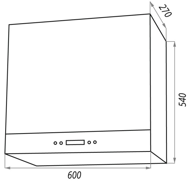 Встраиваемая вытяжка Maunfeld Araks 60 черный Встраиваемая вытяжка Maunfeld Araks 60 черный