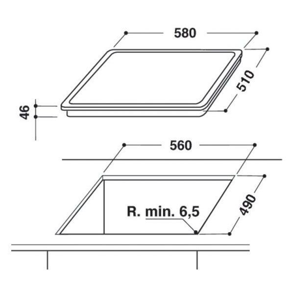 Встраиваемая электрическая варочная панель Indesit RI 360 C