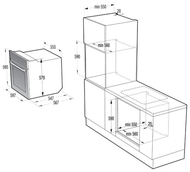 Встраиваемый электрический духовой шкаф Gorenje BO 658 KRB