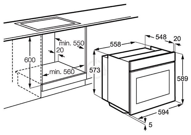 Встраиваемый электрический духовой шкаф Electrolux EEB 4230 POX Встраиваемый электрический духовой шкаф Electrolux EEB 4230 POX